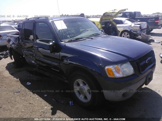 1FMZU67E52UD71954 - 2002 FORD EXPLORER SPORT TR  BLUE photo 1