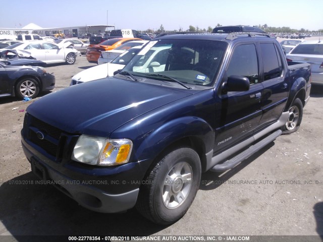 1FMZU67E52UD71954 - 2002 FORD EXPLORER SPORT TR  BLUE photo 2