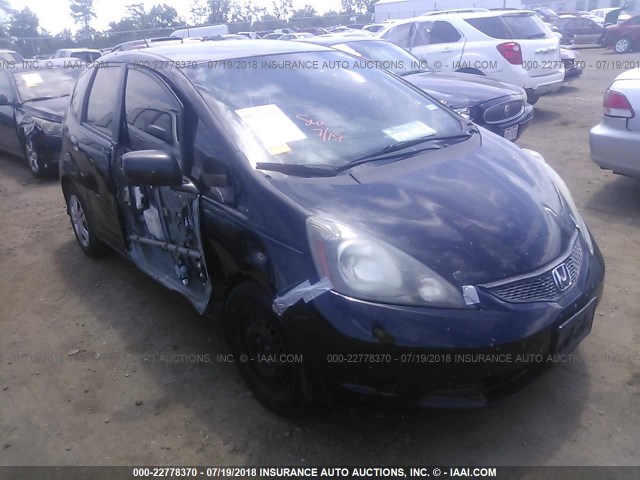 JHMGE87279S050240 - 2009 HONDA FIT BLACK photo 1