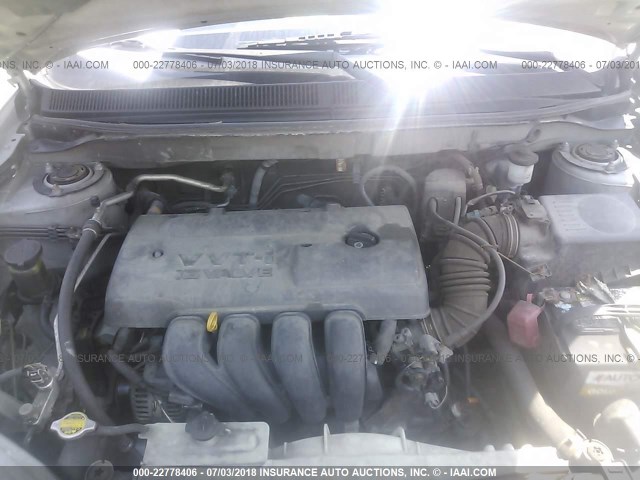 2T1KR32E93C022341 - 2003 TOYOTA COROLLA MATRIX XR SILVER photo 10