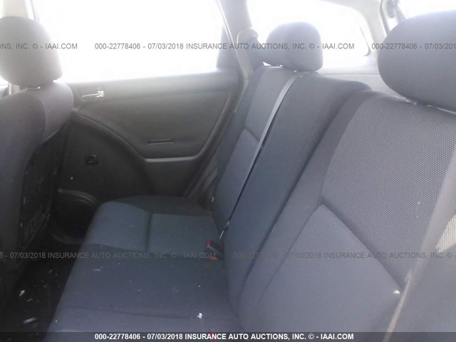 2T1KR32E93C022341 - 2003 TOYOTA COROLLA MATRIX XR SILVER photo 8