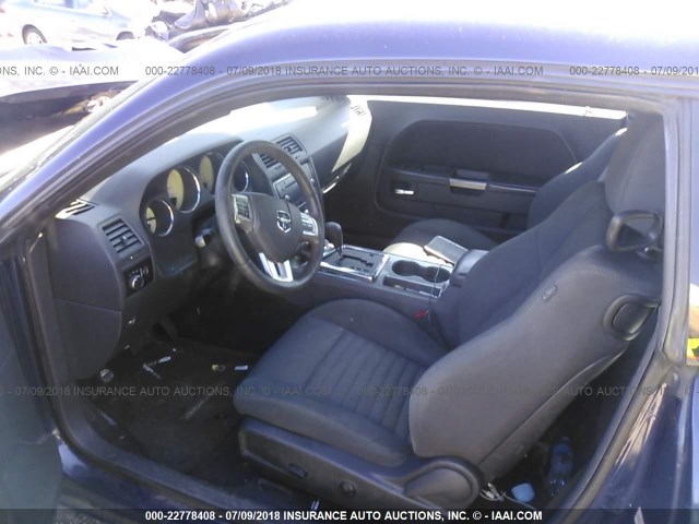 2C3CDYAG6DH679256 - 2013 DODGE CHALLENGER SXT Dark Blue photo 5