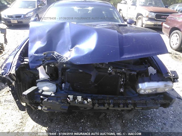 2C3CDYAG6DH679256 - 2013 DODGE CHALLENGER SXT Dark Blue photo 6