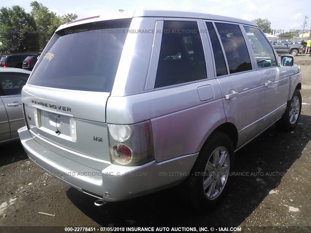 SALME15436A199884 - 2006 LAND ROVER RANGE ROVER HSE SILVER photo 4