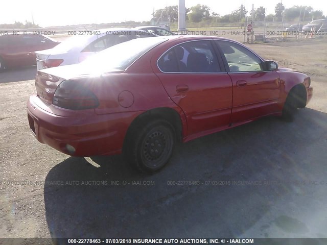 1G2NF52F73C260017 - 2003 PONTIAC GRAND AM SE1 RED photo 4