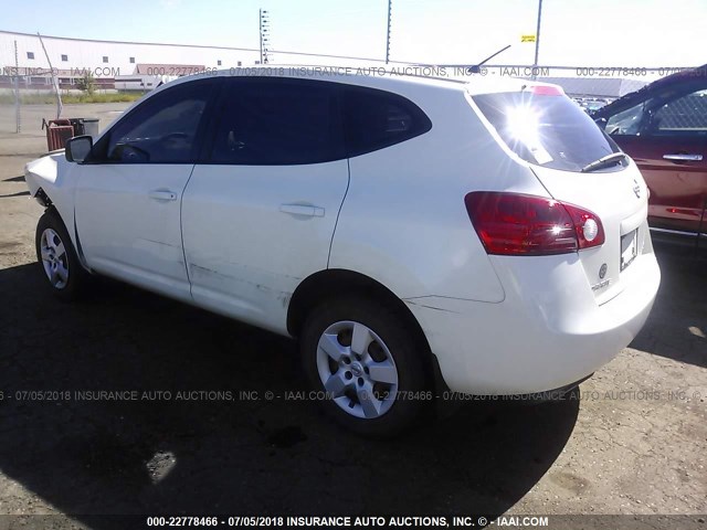 JN8AS58V59W189643 - 2009 NISSAN ROGUE S/SL WHITE photo 3