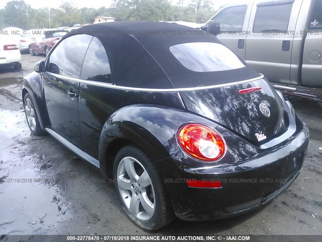 3VWSF31Y37M400992 - 2007 VOLKSWAGEN NEW BEETLE CONVERTIBLE OPTION PKG 2 BLACK photo 3