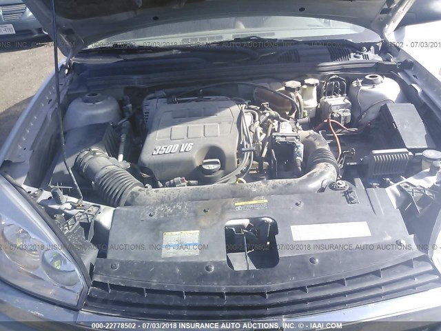 1G1ZT52845F316030 - 2005 CHEVROLET MALIBU LS 银色 照片 10