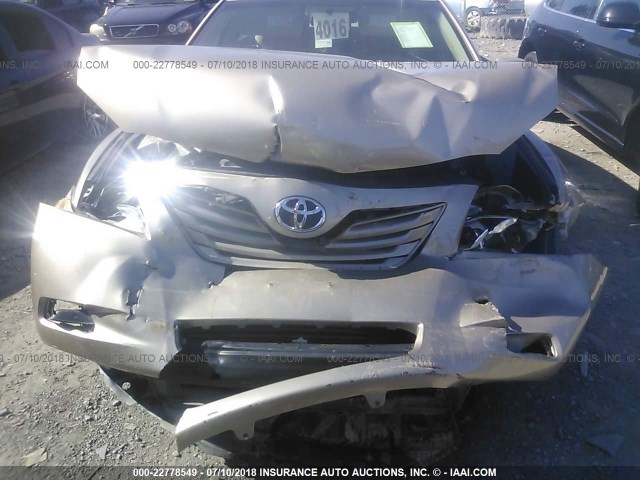 4T1BE46K78U213778 - 2008 TOYOTA CAMRY CE/LE/XLE/SE TAN photo 6