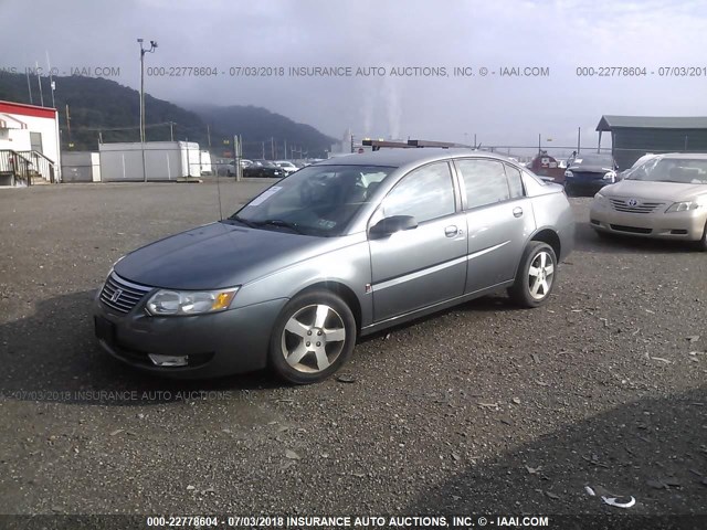 1G8AL55F67Z110671 - 2007 SATURN ION LEVEL 3 GRAY photo 2