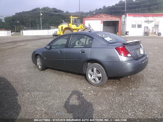1G8AL55F67Z110671 - 2007 SATURN ION LEVEL 3 GRAY photo 3