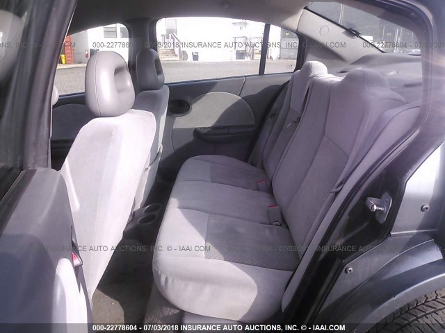 1G8AL55F67Z110671 - 2007 SATURN ION LEVEL 3 GRAY photo 8