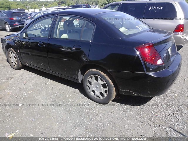 1G8AZ52F05Z176455 - 2005 SATURN ION LEVEL 2 BLACK photo 3