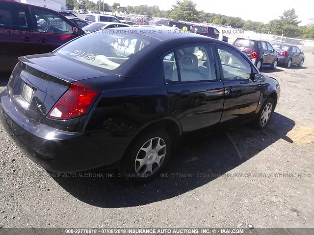 1G8AZ52F05Z176455 - 2005 SATURN ION LEVEL 2 BLACK photo 4