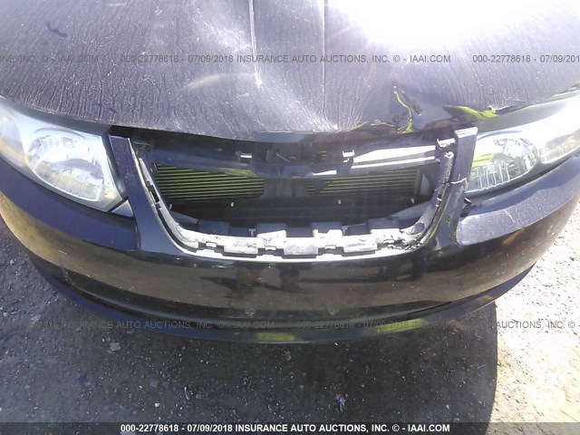 1G8AZ52F05Z176455 - 2005 SATURN ION LEVEL 2 BLACK photo 6