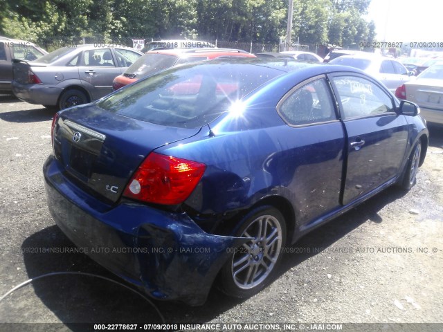 JTKDE167450048999 - 2005 TOYOTA SCION TC 蓝色 照片 4