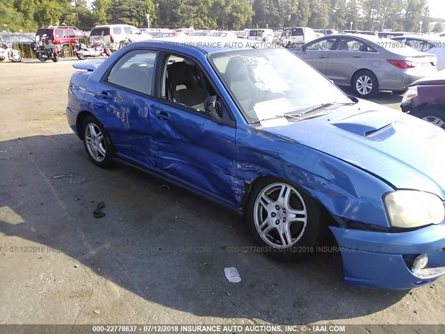 JF1GD29604G515248 - 2004 SUBARU IMPREZA WRX BLUE photo 6