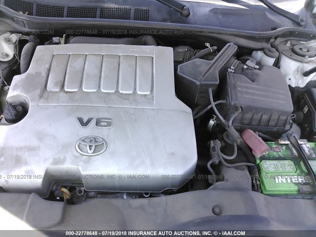 4T1BK3EK6AU607444 - 2010 TOYOTA CAMRY SE/LE/XLE 白色 照片 10