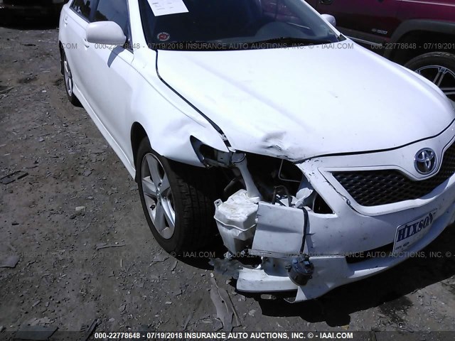 4T1BK3EK6AU607444 - 2010 TOYOTA CAMRY SE/LE/XLE 白色 照片 6