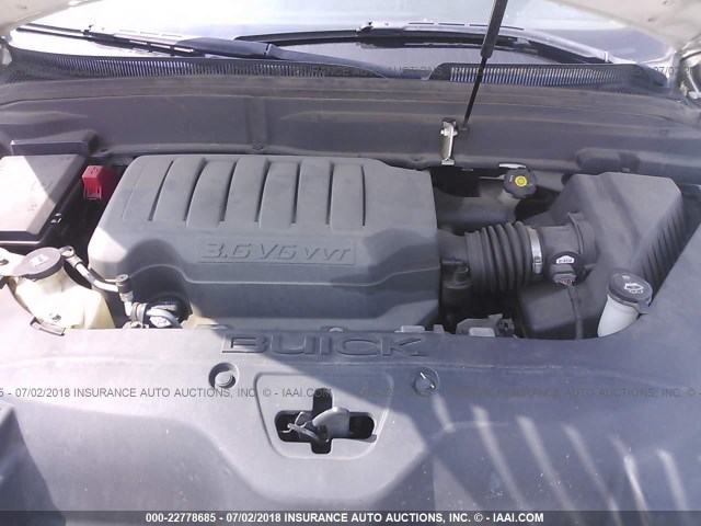 5GAEV23788J118994 - 2008 BUICK ENCLAVE CXL Blanc photo 10