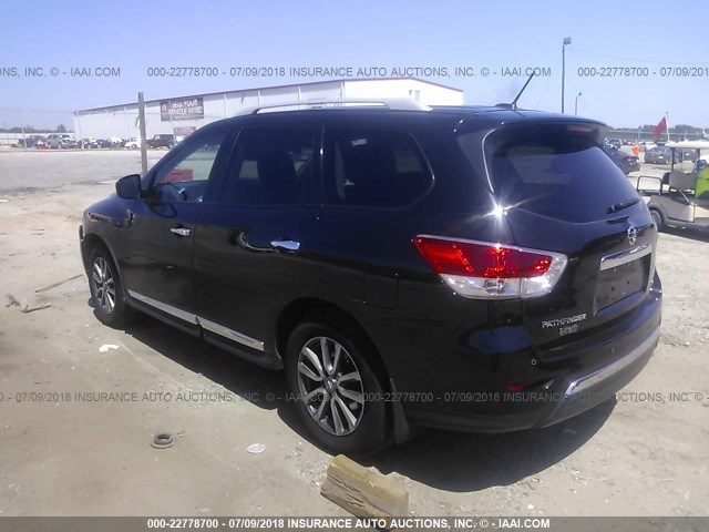 5N1AR2MN3FC640959 - 2015 NISSAN PATHFINDER S/SV/SL/PLATINUM 黑色 照片 3