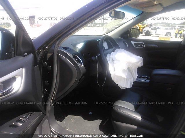 5N1AR2MN3FC640959 - 2015 NISSAN PATHFINDER S/SV/SL/PLATINUM 黑色 照片 5