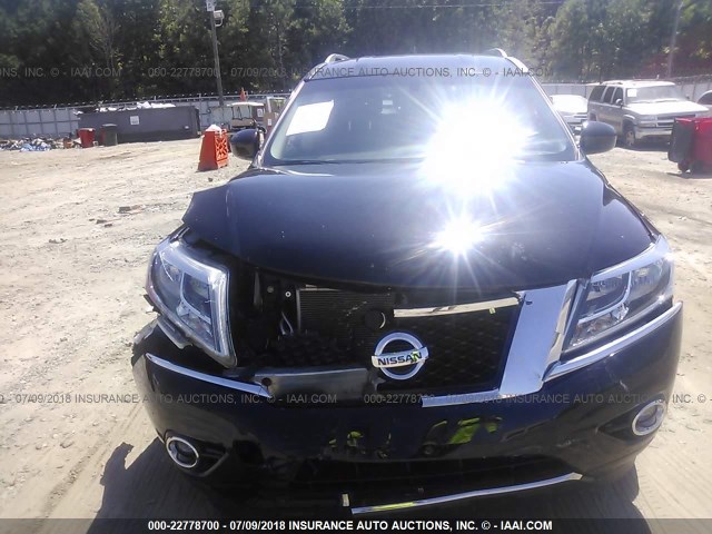 5N1AR2MN3FC640959 - 2015 NISSAN PATHFINDER S/SV/SL/PLATINUM BLACK photo 6