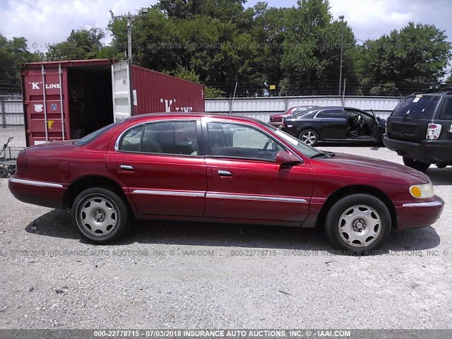 1LNHM97V6XY653243 - 1999 LINCOLN CONTINENTAL  Бордовый фото 6