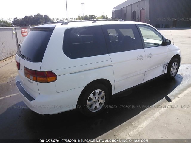 5FNRL18913B032825 - 2003 HONDA ODYSSEY EXL WHITE photo 4