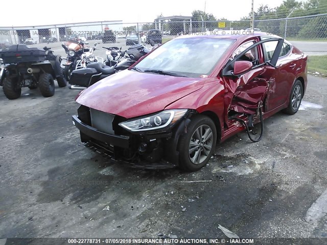 5NPD84LF8HH084746 - 2017 HYUNDAI ELANTRA SE/VALUE/LIMITED RED photo 6