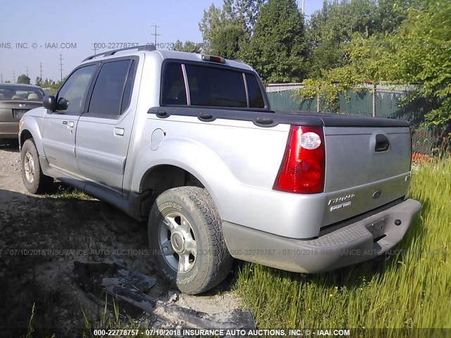 1FMZU67E92UA93799 - 2002 FORD EXPLORER SPORT TR  SILVER photo 3