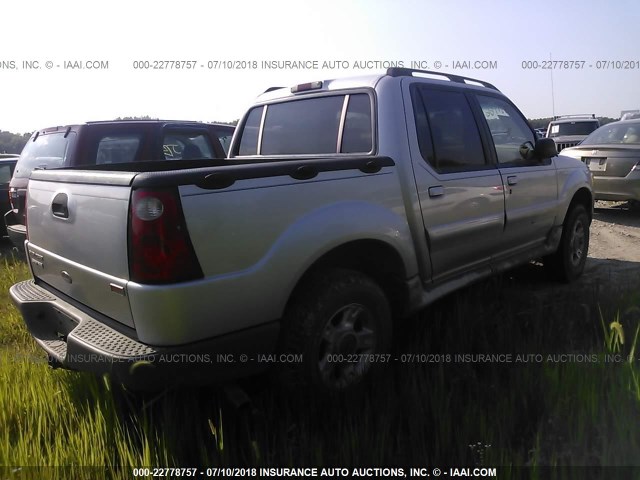 1FMZU67E92UA93799 - 2002 FORD EXPLORER SPORT TR  SILVER photo 4