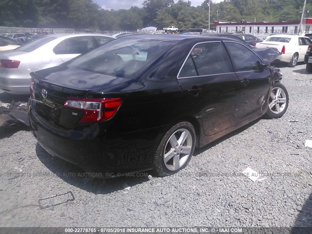 4T1BF1FK9EU400673 - 2014 TOYOTA CAMRY L/SE/LE/XLE 黑色 照片 4