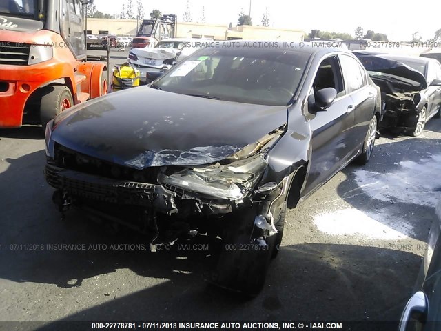 1HGCR2F53EA029920 - 2014 HONDA ACCORD SPORT BLACK photo 2