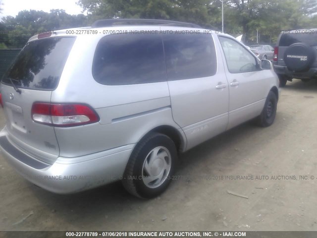 4T3ZF13C92U455963 - 2002 TOYOTA SIENNA LE/XLE SILVER photo 4