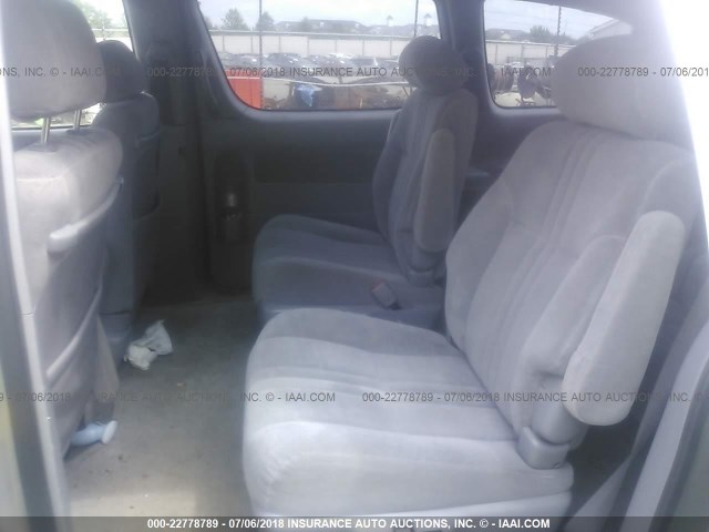 4T3ZF13C92U455963 - 2002 TOYOTA SIENNA LE/XLE SILVER photo 8