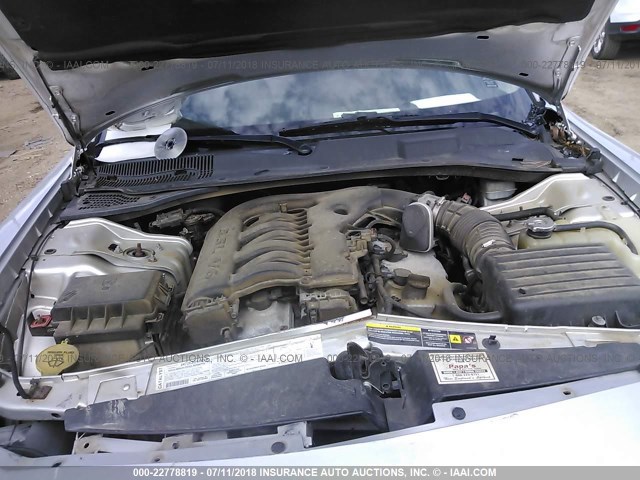 2B3KA43G86H162535 - 2006 DODGE CHARGER SE/SXT GRAY photo 10