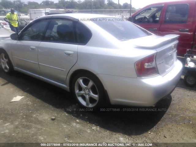 4S3BL626067206648 - 2006 SUBARU LEGACY 2.5I LIMITED SILVER photo 3