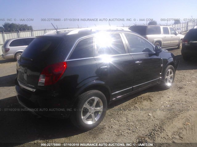 3GNAL3EK8DS597783 - 2013 CHEVROLET CAPTIVA LT BLACK photo 4