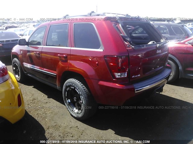 1J4HR58225C638648 - 2005 JEEP GRAND CHEROKEE LIMITED RED photo 3