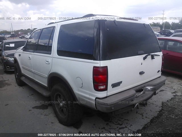 1FMFU18L21LB23975 - 2001 FORD EXPEDITION EDDIE BAUER WHITE photo 3