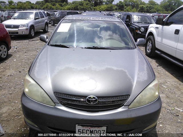 JTDBE32K430226394 - 2003 TOYOTA CAMRY LE/XLE GRAY photo 6