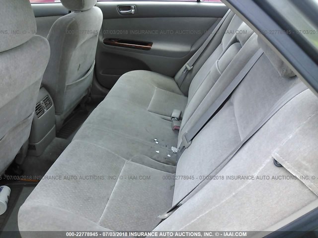 JTDBE32K430226394 - 2003 TOYOTA CAMRY LE/XLE GRAY photo 8