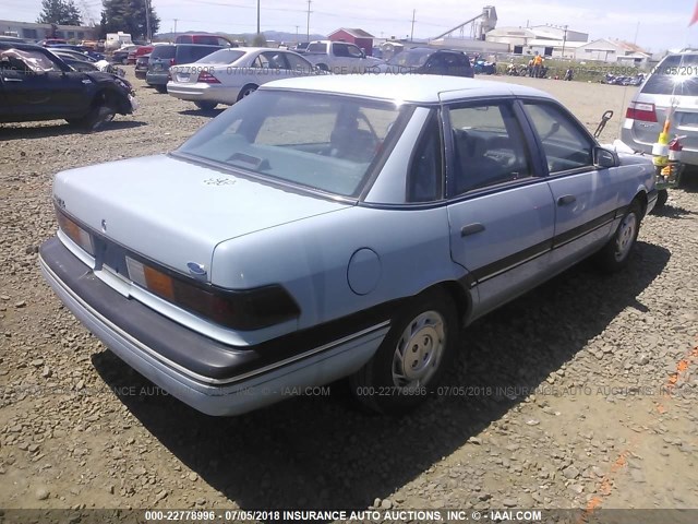 1FAPP36X6LK175996 - 1990 FORD TEMPO GL Light Blue photo 4