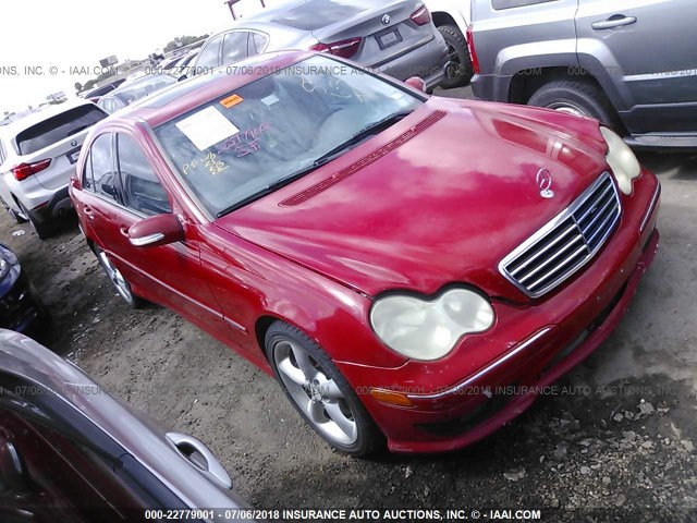 WDBRF52H06A881953 - 2006 MERCEDES-BENZ C GENERATION 2006 230 RED photo 1