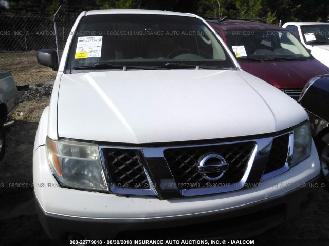 1N6BD06T77C457537 - 2007 NISSAN FRONTIER KING CAB XE WHITE photo 6