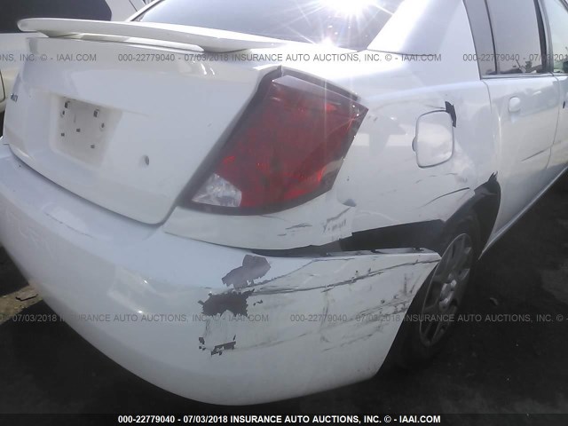 1G8AJ52F43Z130308 - 2003 SATURN ION LEVEL 2 WHITE photo 6