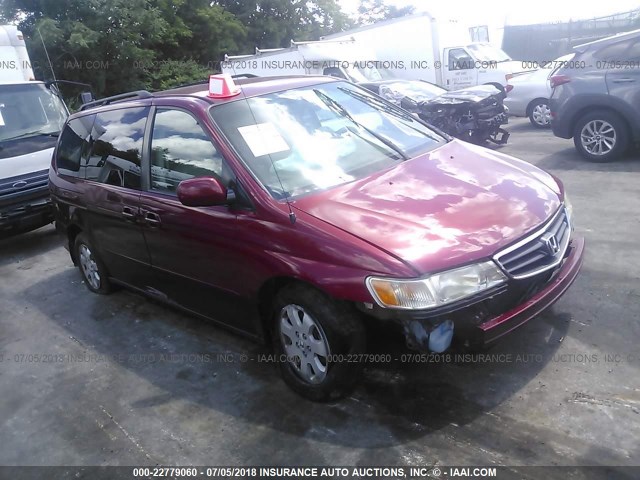 5FNRL18093B070563 - 2003 HONDA ODYSSEY EXL RED photo 1