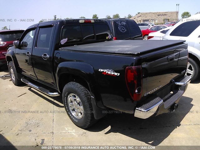 1GTDT43E188203421 - 2008 GMC CANYON SLE/SLT BLACK photo 3