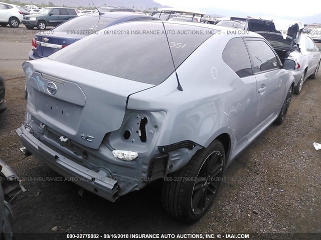 JTKJF5C78C3042890 - 2012 TOYOTA SCION TC 银色 照片 4
